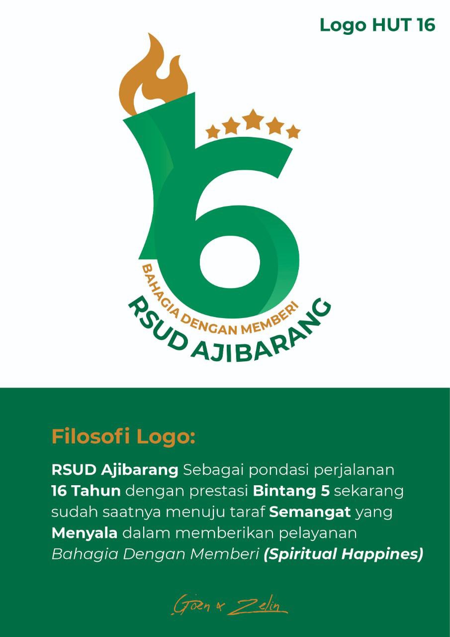 LOGO HUT RSUD AJIBARANG KE 16