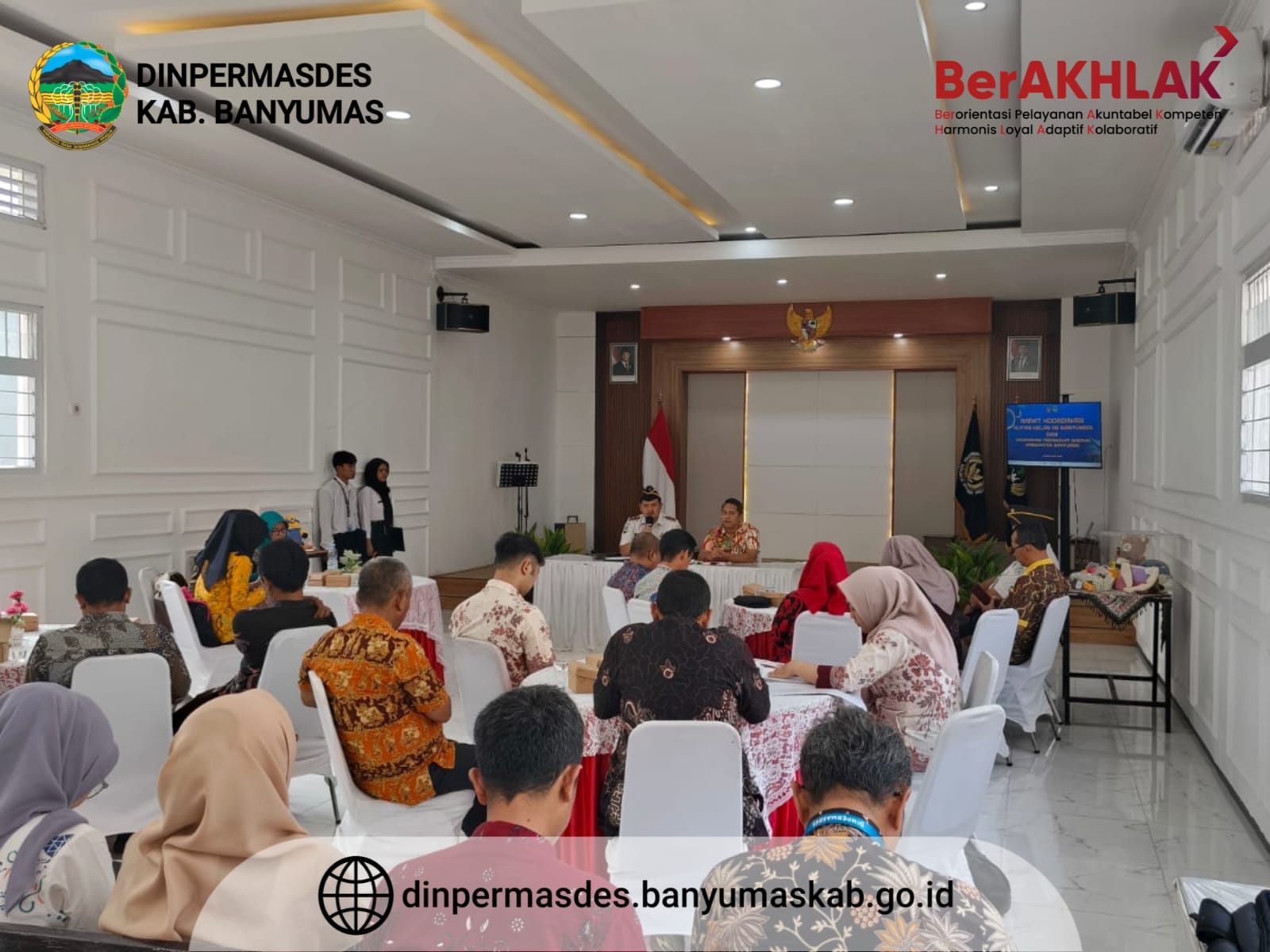 DINPERMASDES Hadiri Rapat Koordinasi Rutan Kelas IIB Banyumas