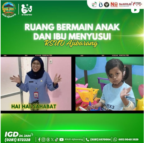 Fasilitas Ruang Bermain Anak dan Ibu Menyusui di RSUD Ajibarang