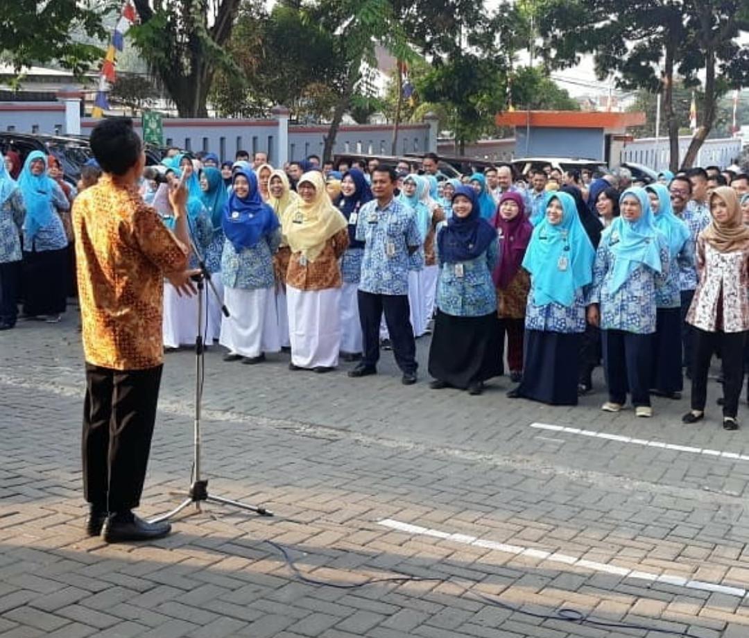 SOSIALISASI POKJA KPS (KUALIFIKASI PENDIDIKAN STAF) SAAT APEL PAGI