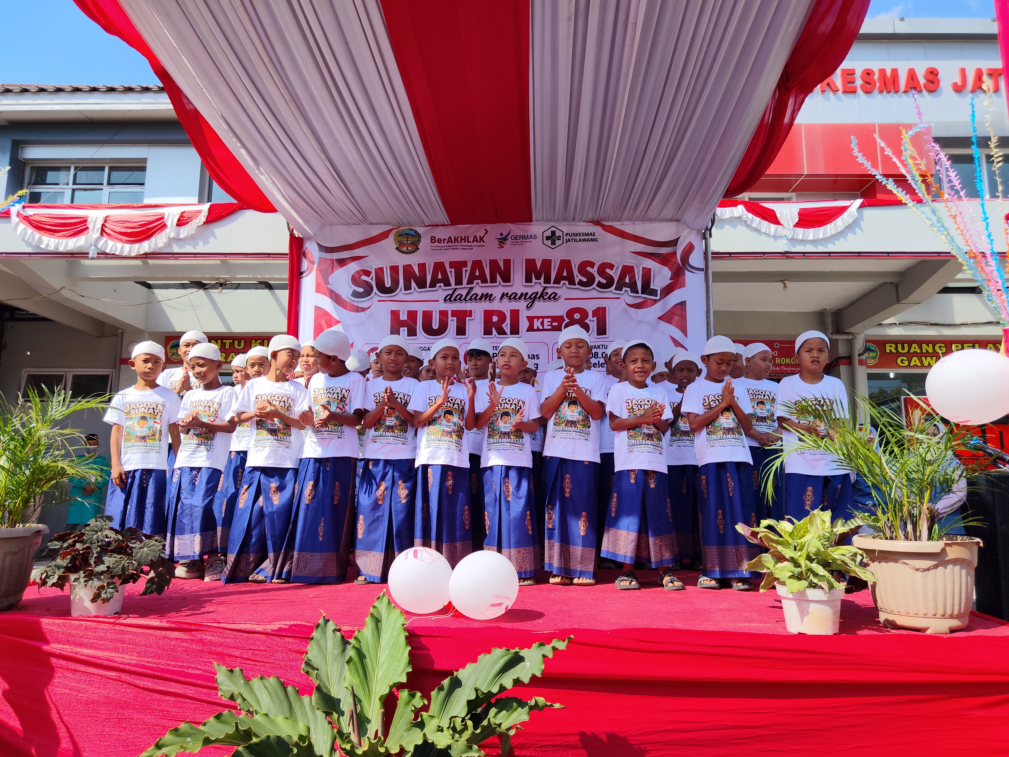 Puskesmas Jatilawang Menggelar Khitanan Massal Gratis Peringati HUT ke-81 RI
