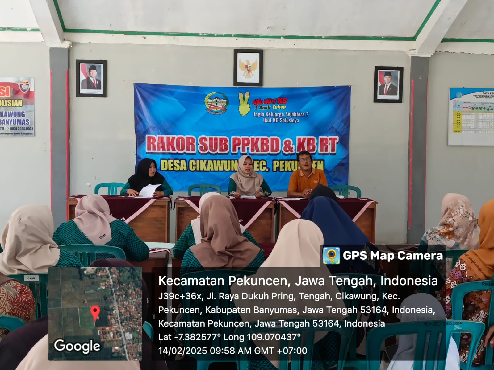 Rakor PPKBD Desa Cikawung Bulan Februari`