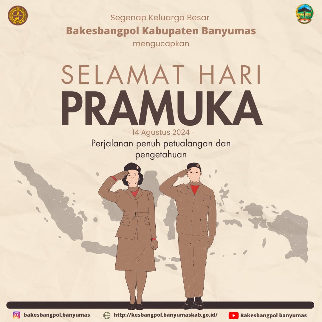 " Selamat Hari Pramuka " 14 Agustus 2024 ke 63