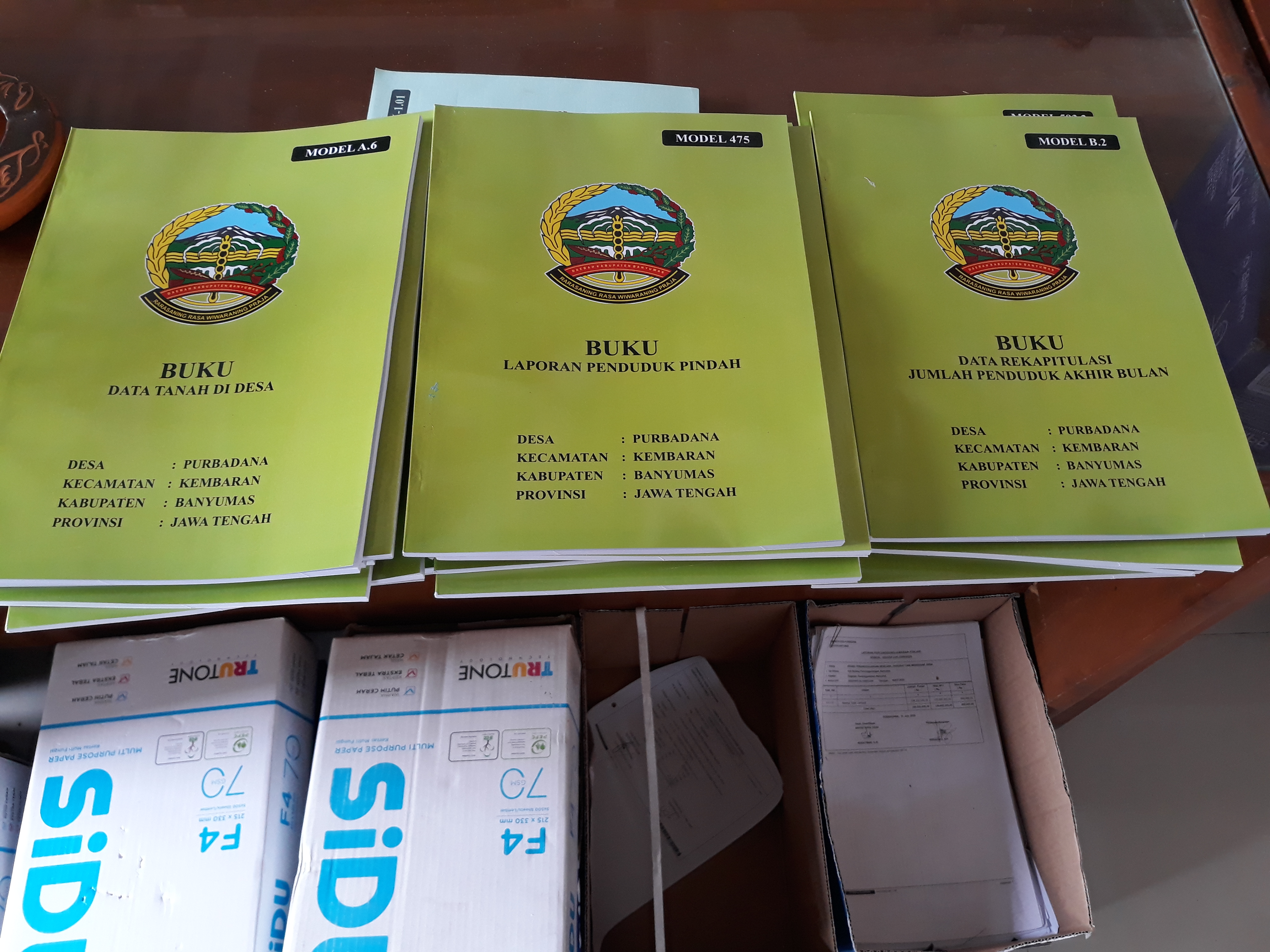 Pengadaan Buku Administrasi Pemerintah Desa Purbadana