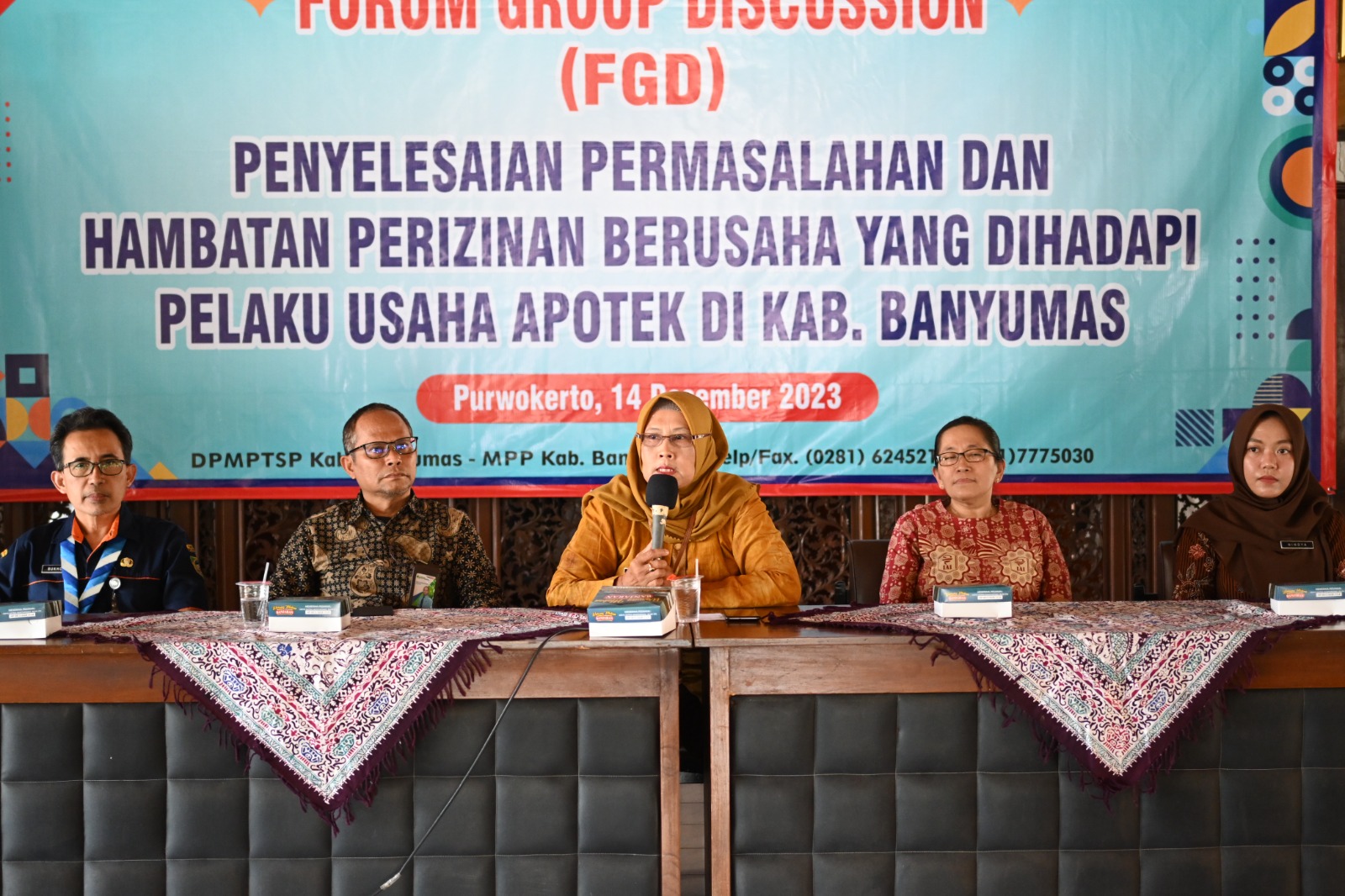 Forum Group Discussion (FGD) Penyelesaian Permasalahan dan Hambatan Perizinan Berusaha yang dihadapi Pelaku Usaha Apotek di Kabupaten Banyumas