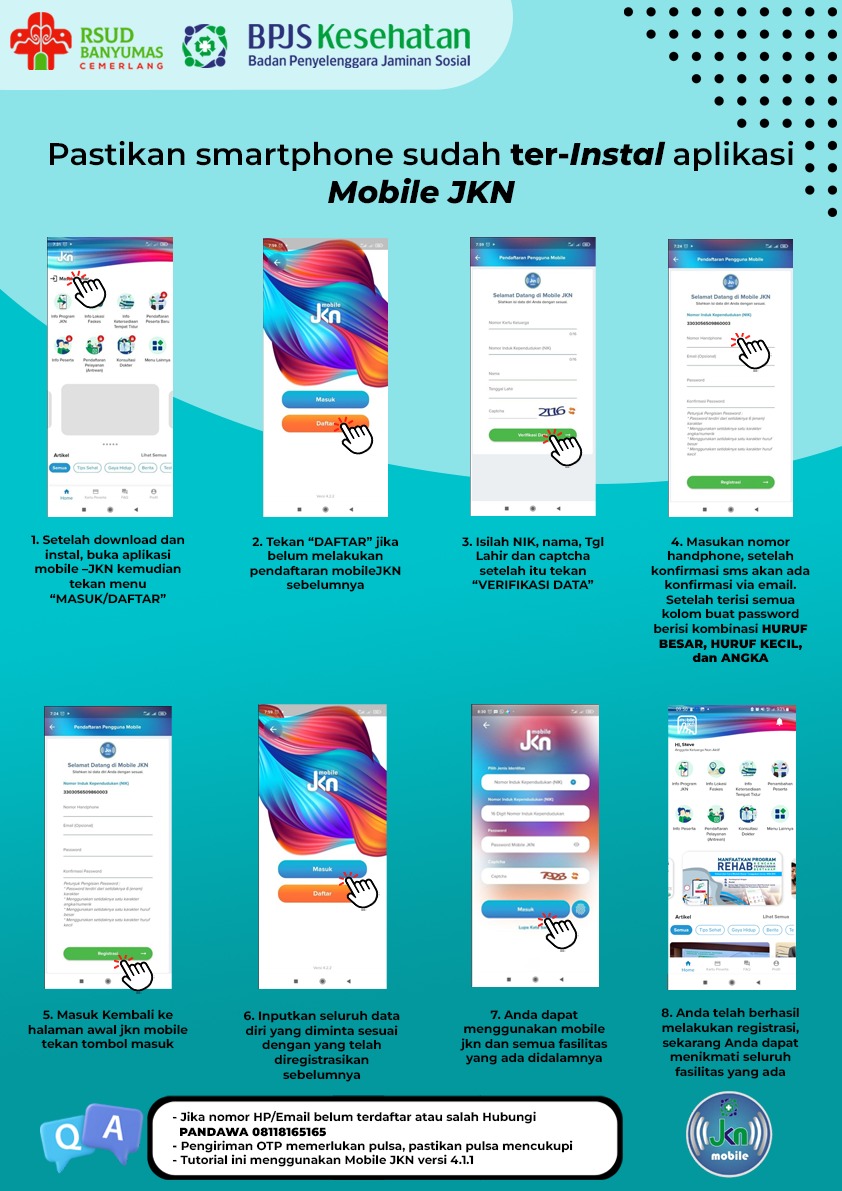 Tata Cara Registrasi Mobile JKN