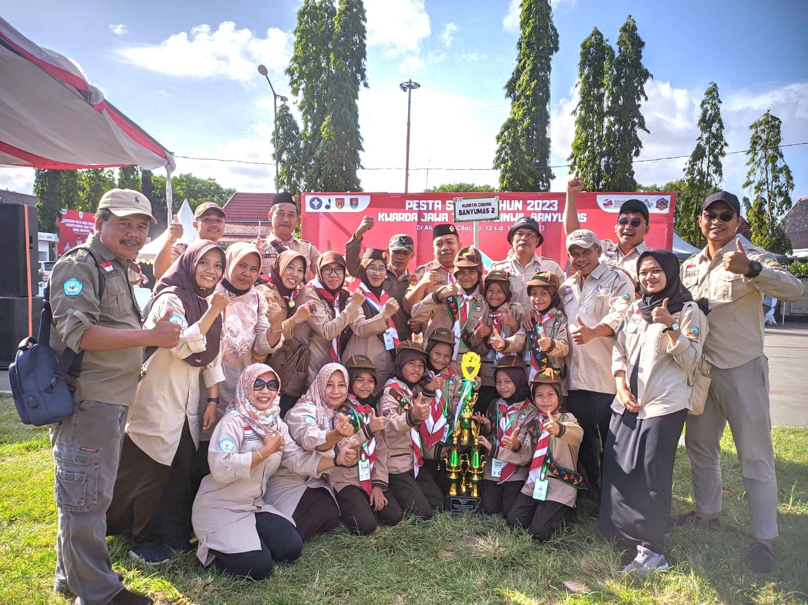 Barung Hijau SDN 2 Somagede Raih Juara Pesta Siaga Binwil Banyumas