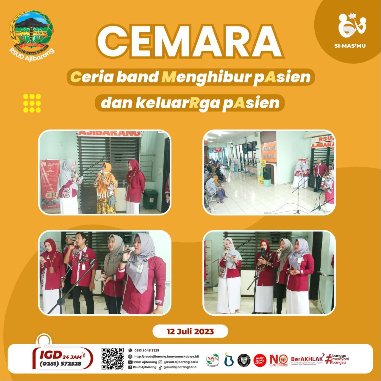 CEMARA || CERIA BAND MENGHIBUR PASIEN RAWAT JALAN