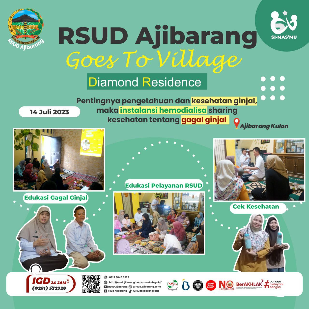 RSUD AJIBARANG GOES TO VILLAGE || DIAMOND REGENCY