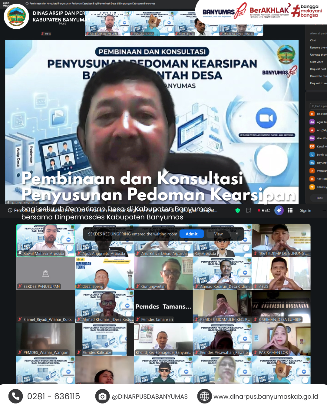 Pembinaan dan Konsultasi Penyusunan Pedoman Kearsipan