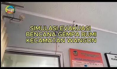 SIMULASI GEMPA BUMI KECAMATAN WANGON