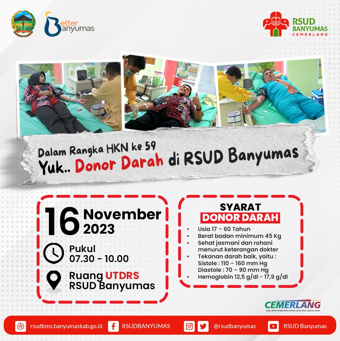 Yup, Donor Darah di RSUD Banyumas