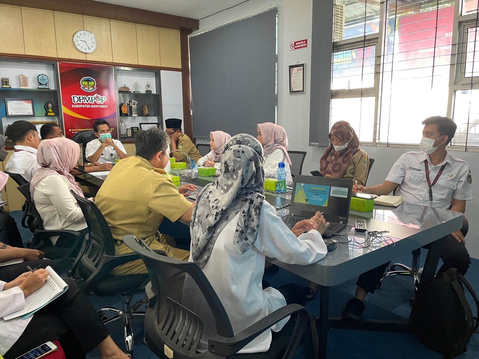 Rapat Pelaksanaan Survei Kepuasan Masyarakat Tahun 2022 DPMPTSP Kabupaten Banyumas