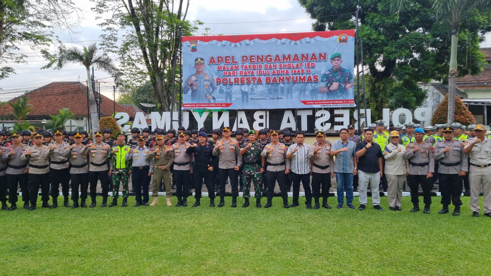 Apel Pengamanan Malam Takbir dan Sholat Ied Hari Raya Idul Adha 1445 H