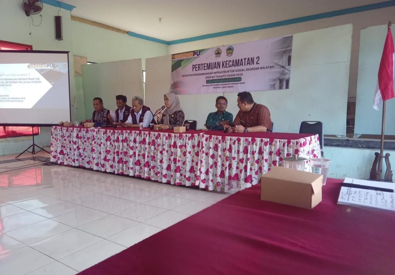 Pertemuan Kecamatan II Pengembangan Infrastruktur Sosial Ekonomi Wilayah (PISEW) KKAD BARU Kecamatan Kemranjen