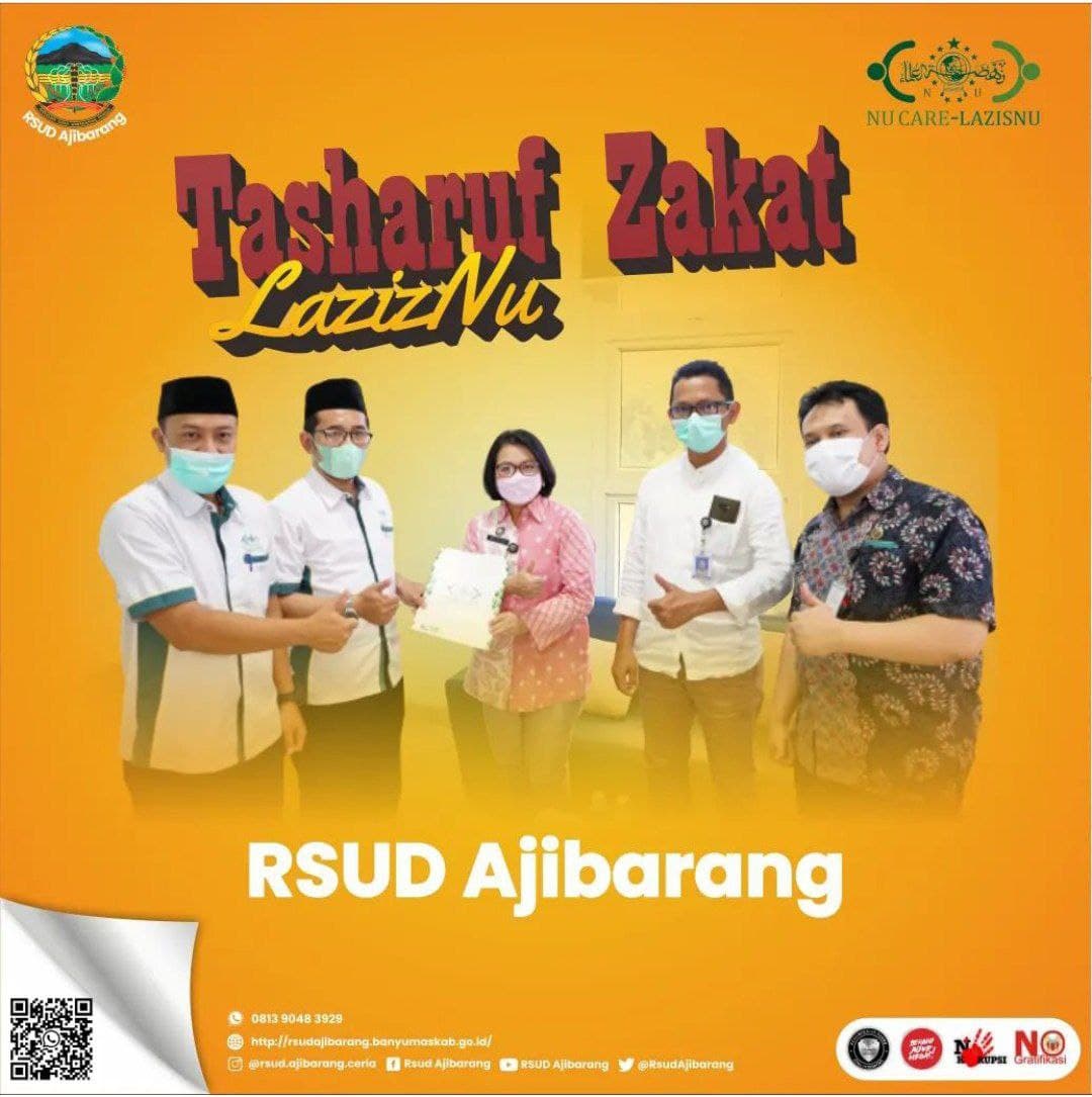 TASHARUF ZAKAT DARI LAZIS NU KABUPATEN BANYUMAS DI RSUD AJIBARANG