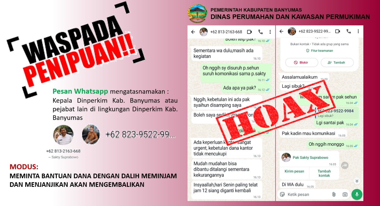 Waspadai Penipuan