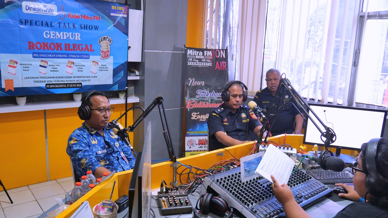 Dinkominfo Banyumas dan Bea Cukai Purwokerto Bersinergi Gempur Peredaran Rokok Ilegal di Kabupaten Banyumas