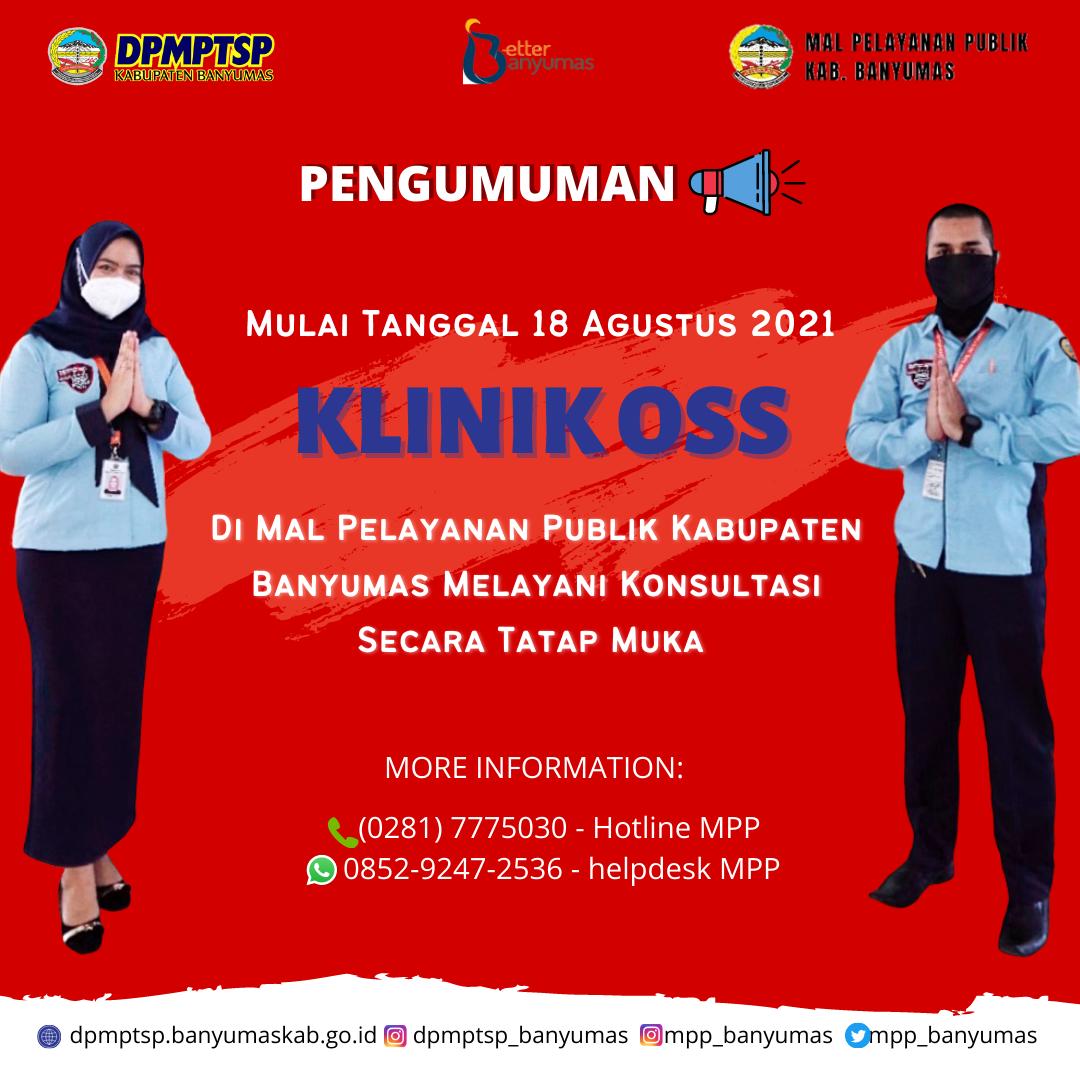 Pengumuman Update Informasi Terbaru Pelayanan Klinik OSS