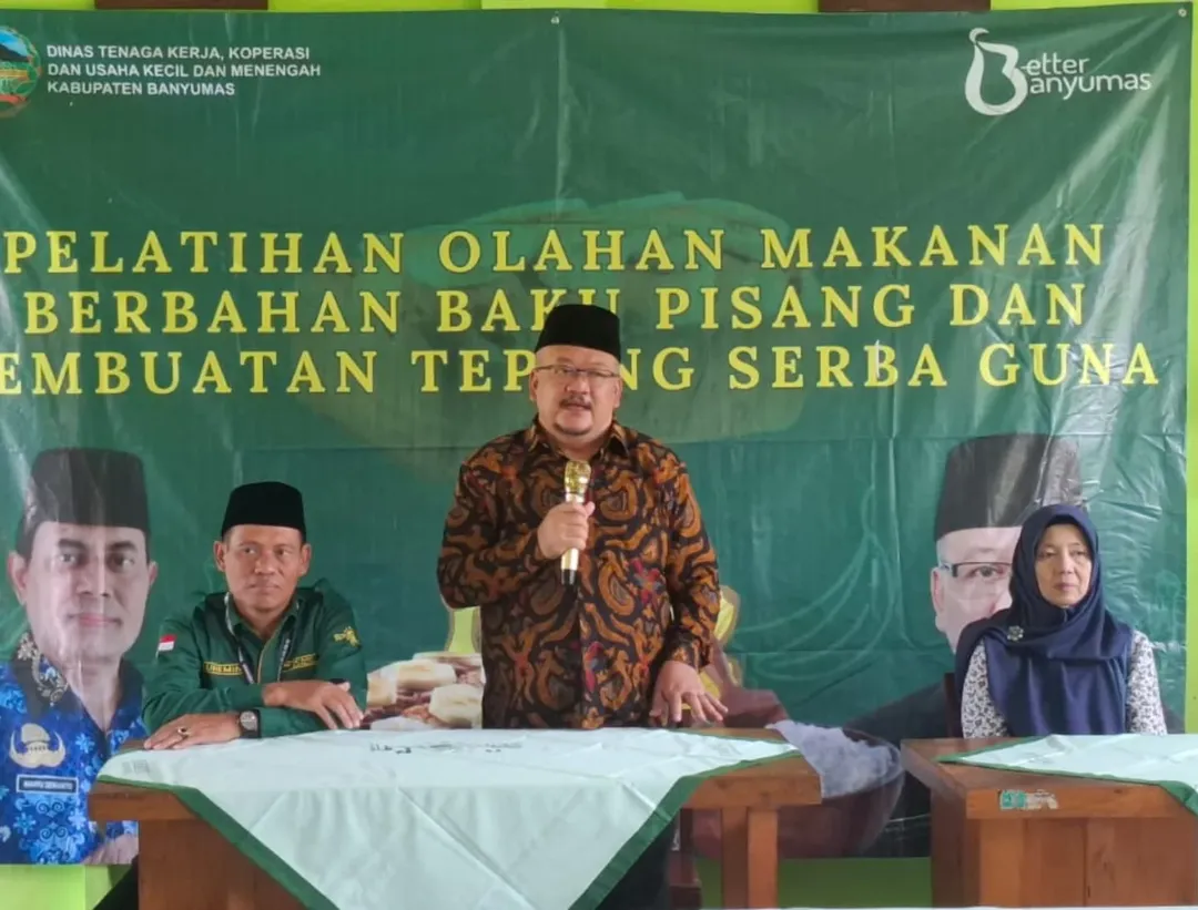 Inovasi Lokal Mendunia: Dinnakerkop UKM Banyumas Gelar Pelatihan Olahan Pisang di Purwojati