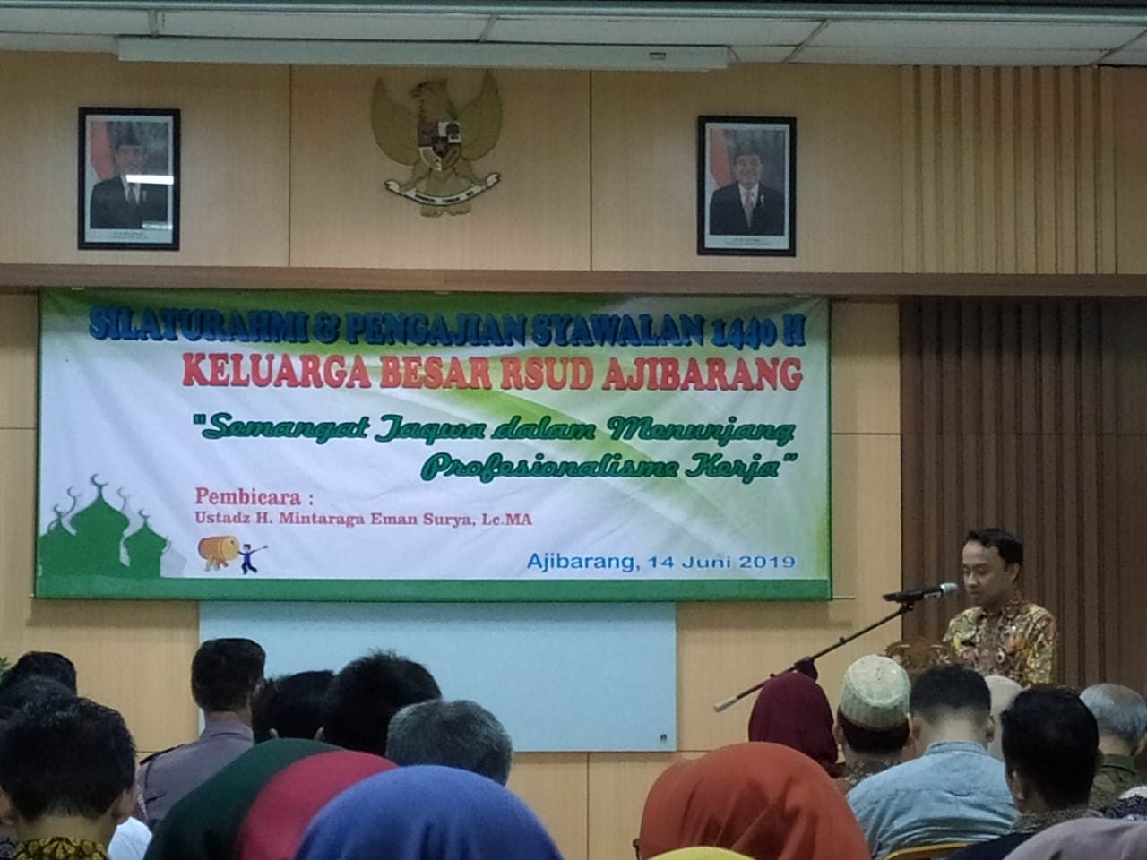 RSUD AJIBARANG GELAR SILATURAHMI DAN PENGAJIAN SYAWALAN 1440 H SEBAGAI ACARA PENUTUP RANGKAIAN KEGIATAN BULAN RAMADHAN