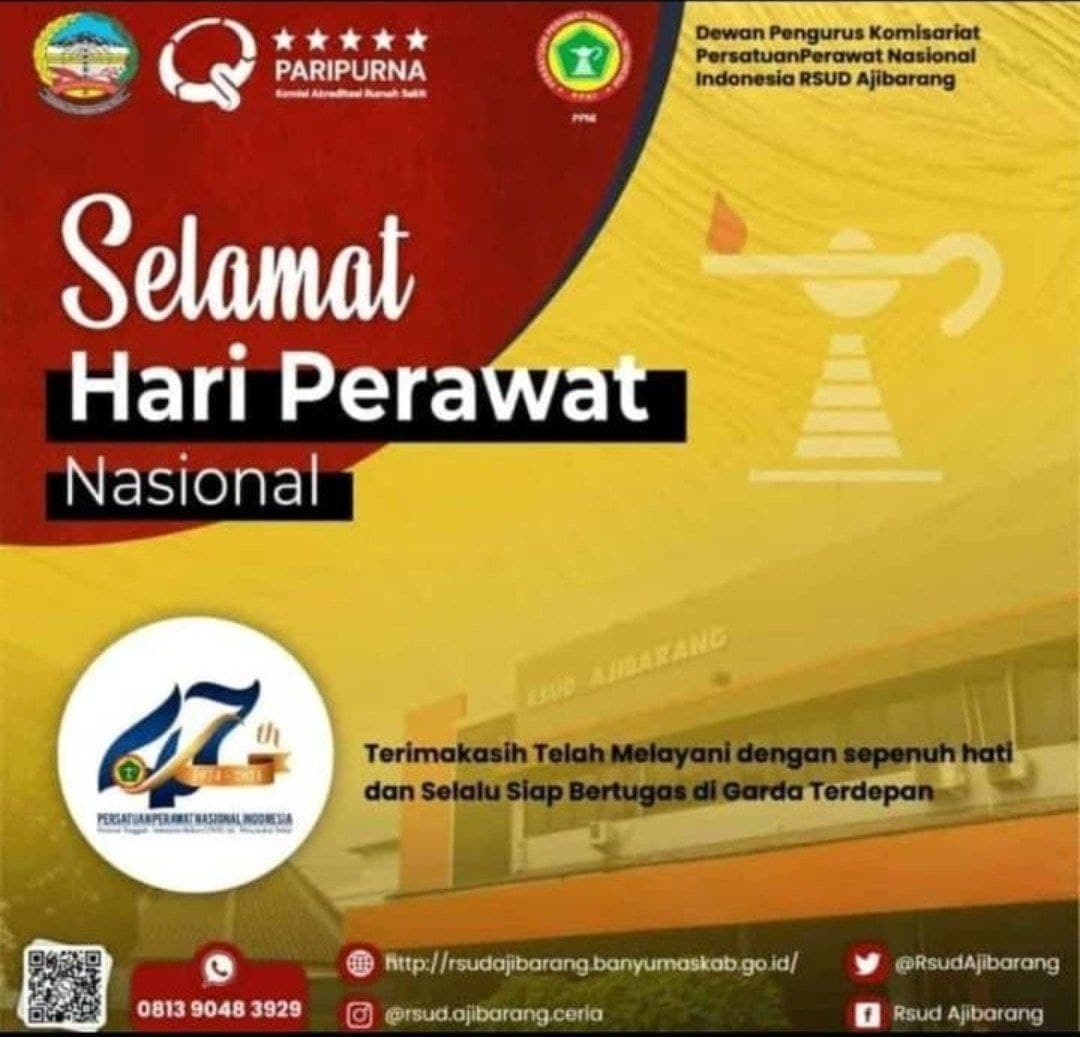 SELAMAT HUT PERSATUAN PERAWAT NASIONAL INDONESIA ke-47 TAHUN 2021