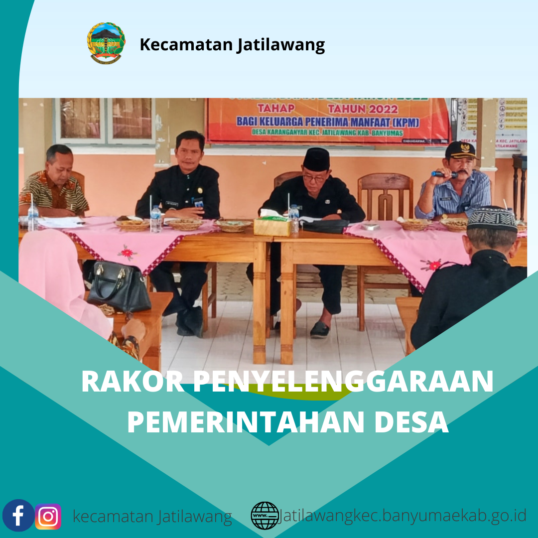 Rakor Penyelengaraan Pemerintahan Desa