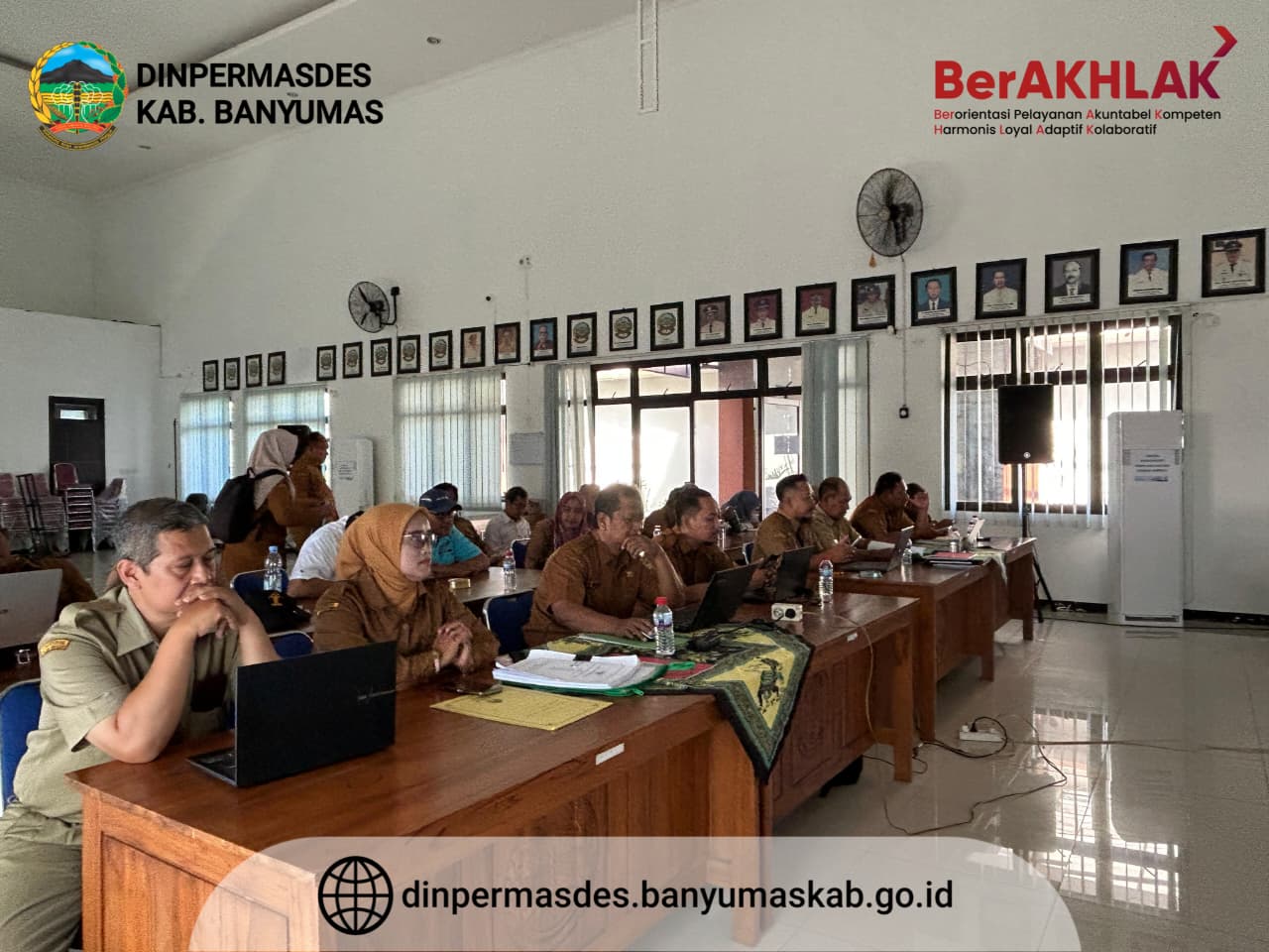 DINPERMASDES Melaksanakan Pendampingan Laporan Pertanggungjawaban Kepala Desa se-Kecamatan Sumbang
