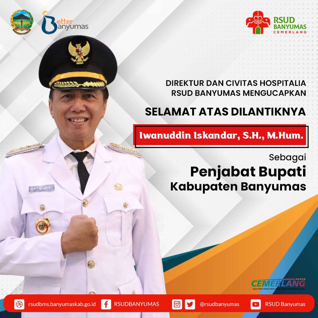 Selamat atas Dilantiknya Iwanuddin Iskandar sebagai Pj Bupati Banyumas