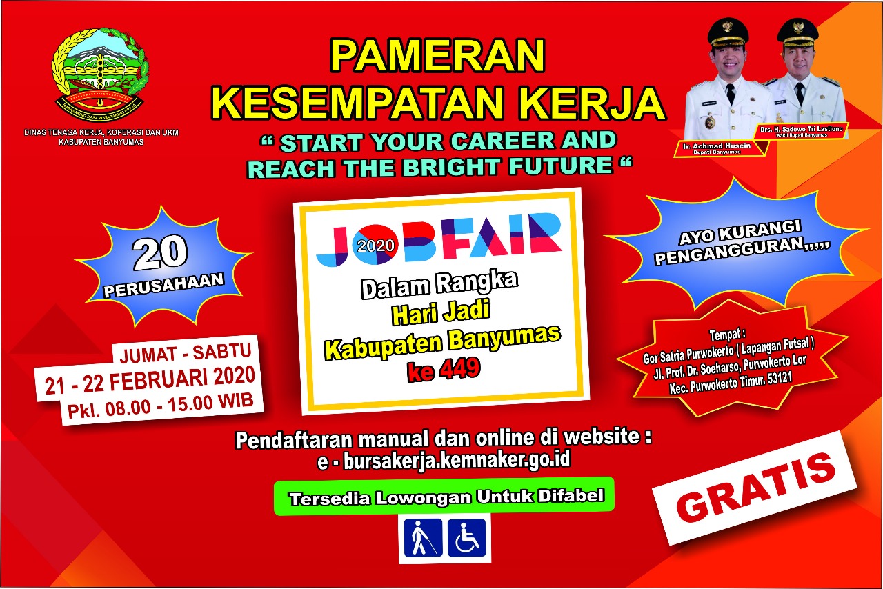 Informasi Baru Pameran Kesempatan Kerja / Banyumas Career Expo 2020