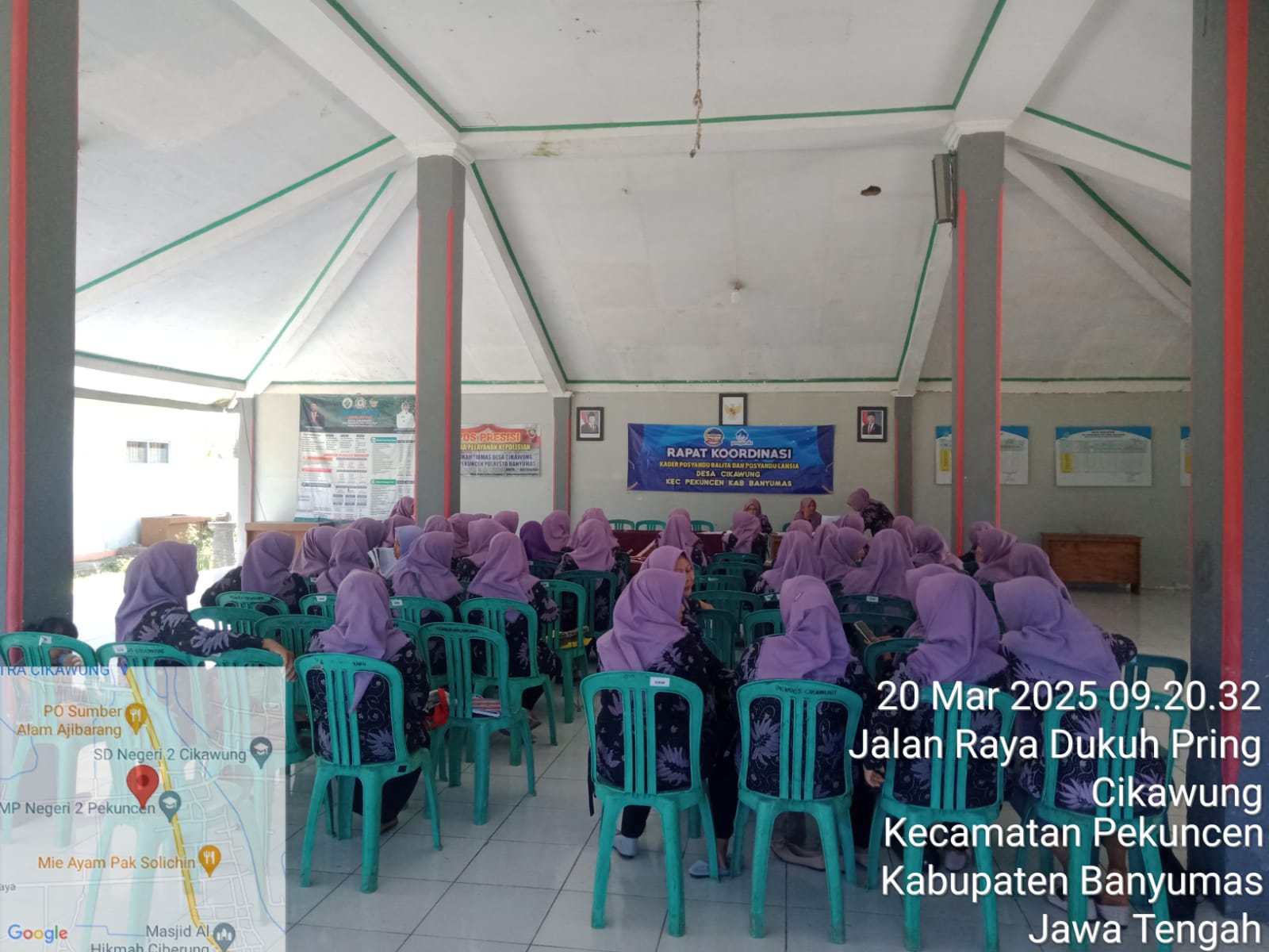 rakor Kader Posyandu Desa Cikawung Bulan maret 