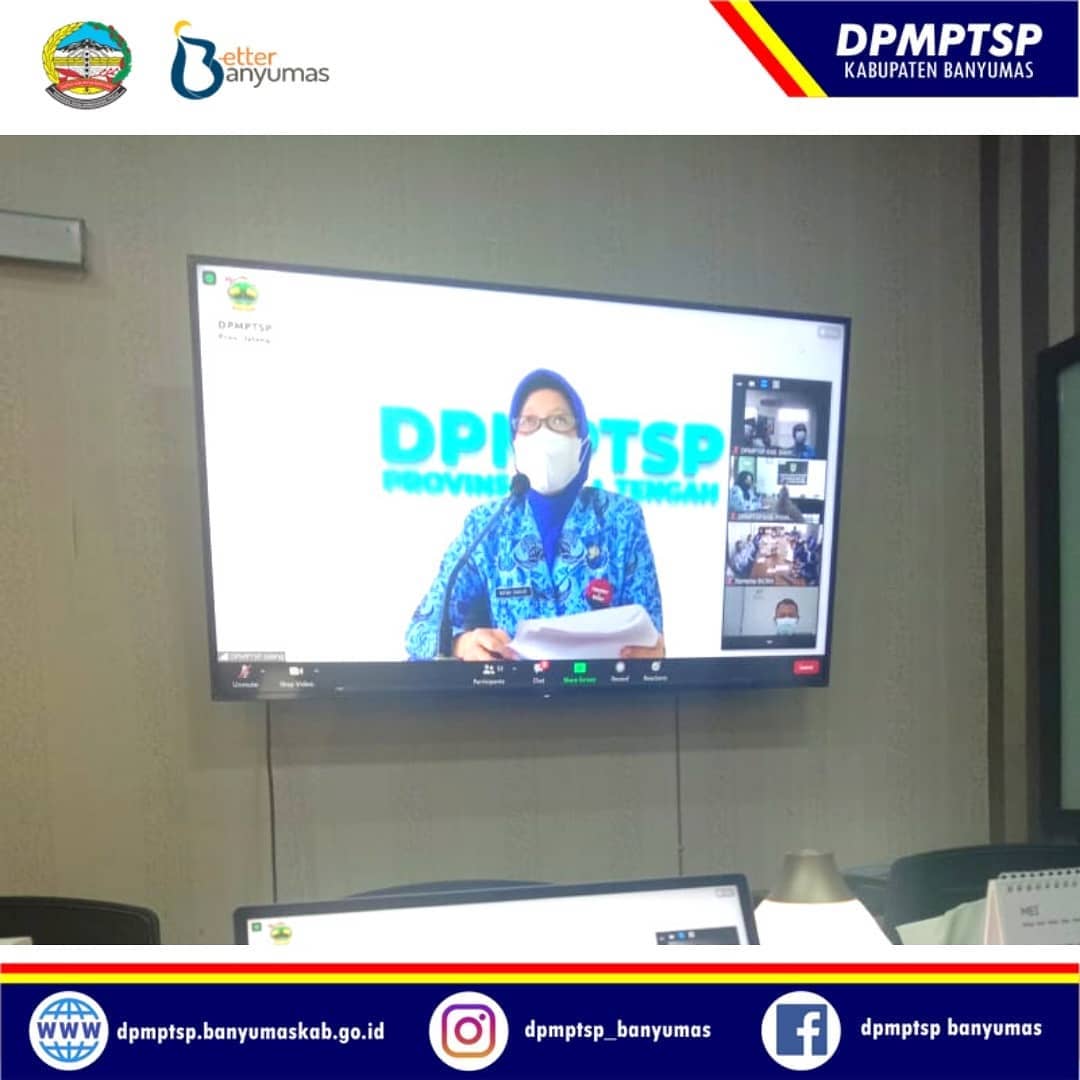 Koordinasi penilaian kerja PTSP oleh pemangku kepentingan (HIPMI) - Zoom Meeting 