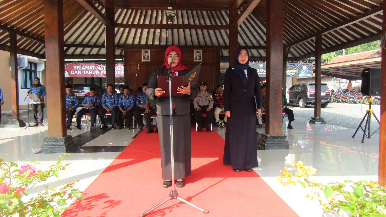 Upacara Bendera Dalam Rangka Memperingati Hari Kebangkitan Nasional Ke - 116 Tingkat Kecamatan Lumbir 