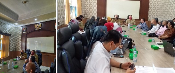 Rapat Kajian Produk Hukum Daerah  (Perda dan Perbub) yang berdampak dengan berlakunya Undang-Undang Nomor 11 Tahun 2020 tentang Cipta Kerja dan Peraturan Pelaksanaannya