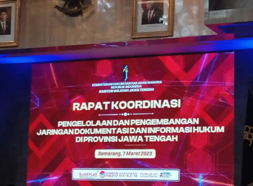 Rakor Pengelolaan dan Pengembangan JDIH di Provinsi Jawa Tengah