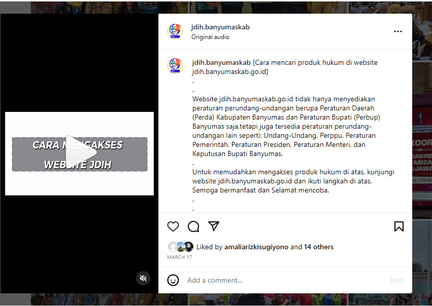 Cara mencari dan mengunduh produk hukum di website JDIH Banyumas