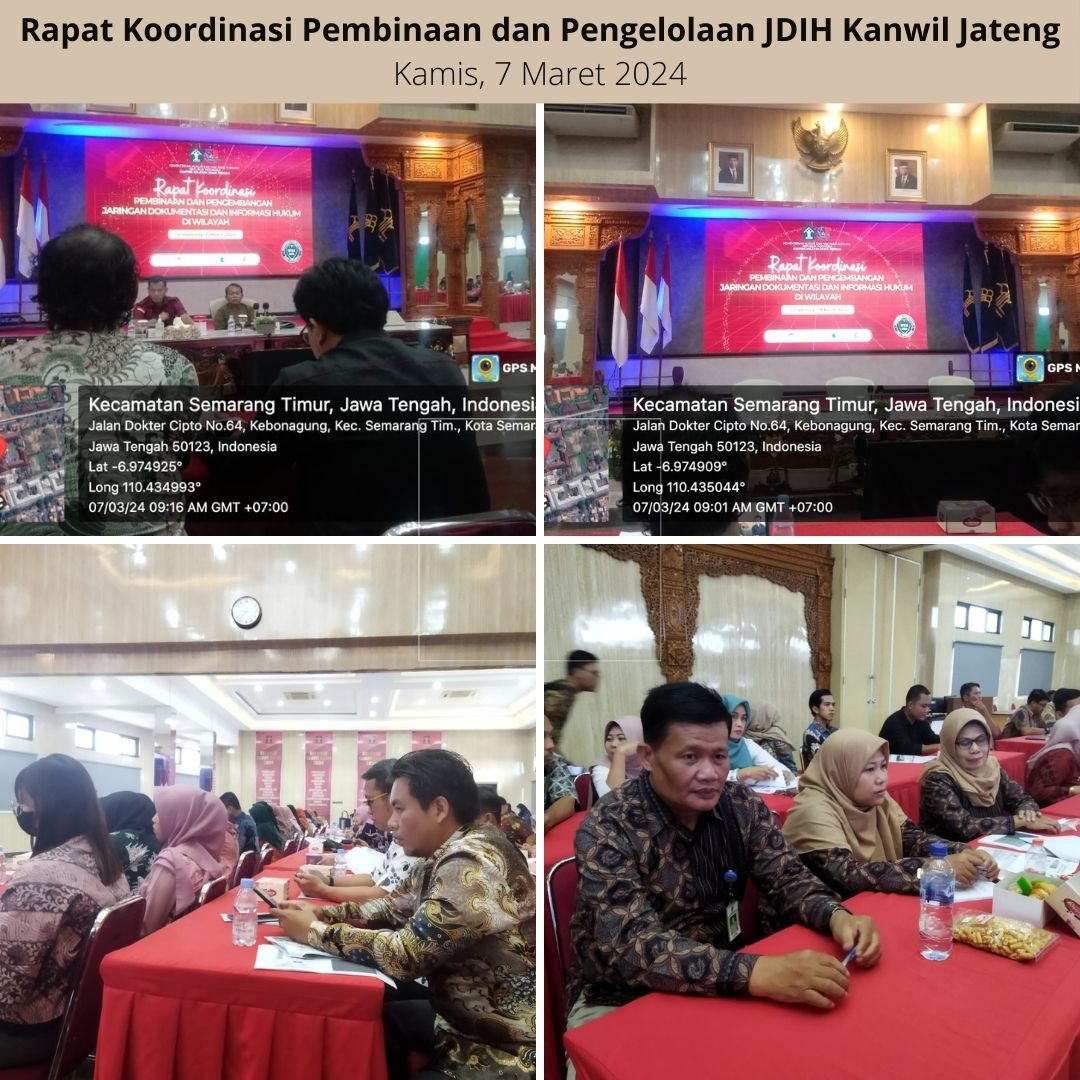 Rapat Koordinasi Pembinaan dan Pengembangan  Jaringan Dokumentasi dan Informasi  Hukum di Wilayah 