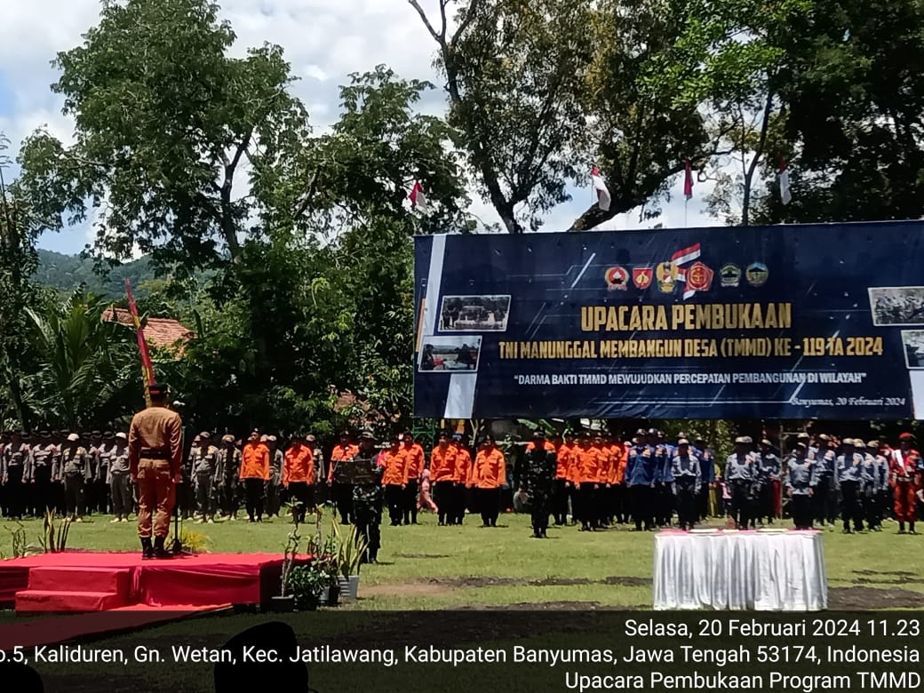 KEGIATAN TMMD DI DESA GUNUNG WETAN KEC JATILAWANG 