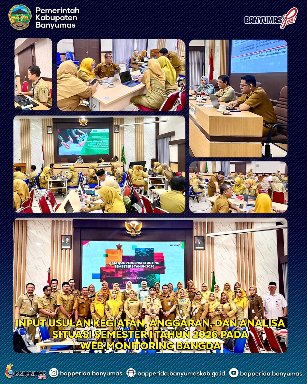 INPUT USULAN KEGIATAN, ANGGARAN DAN ANALISA SITUASI SEMESTER I TAHUN 2026 PADA WEB MONITORING BANGDA