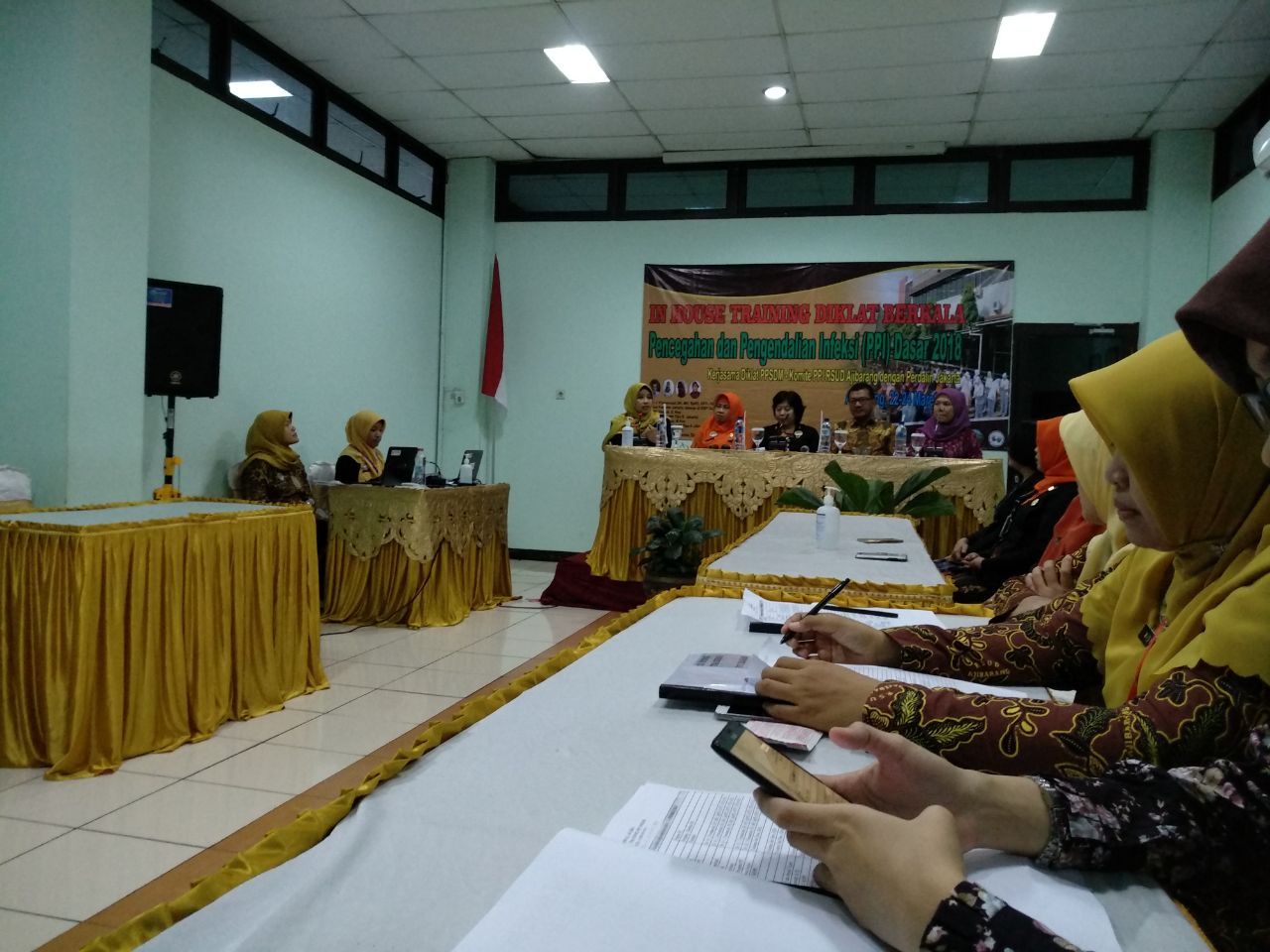 Pelatihan PPI Tenaga Puskesmas Jatilawang