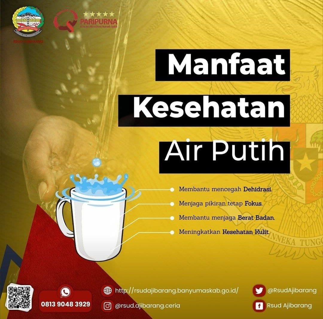 MANFAAT AIR PUTIH UNTUK KESEHATAN