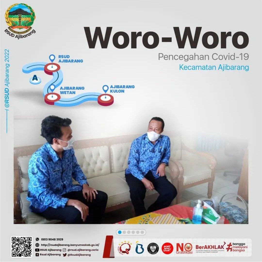 RSUD AJIBARANG WORO-WORO PENCEGAHAN COVID-19 DI  DESA AJIBARANG WETAN DAN KULON