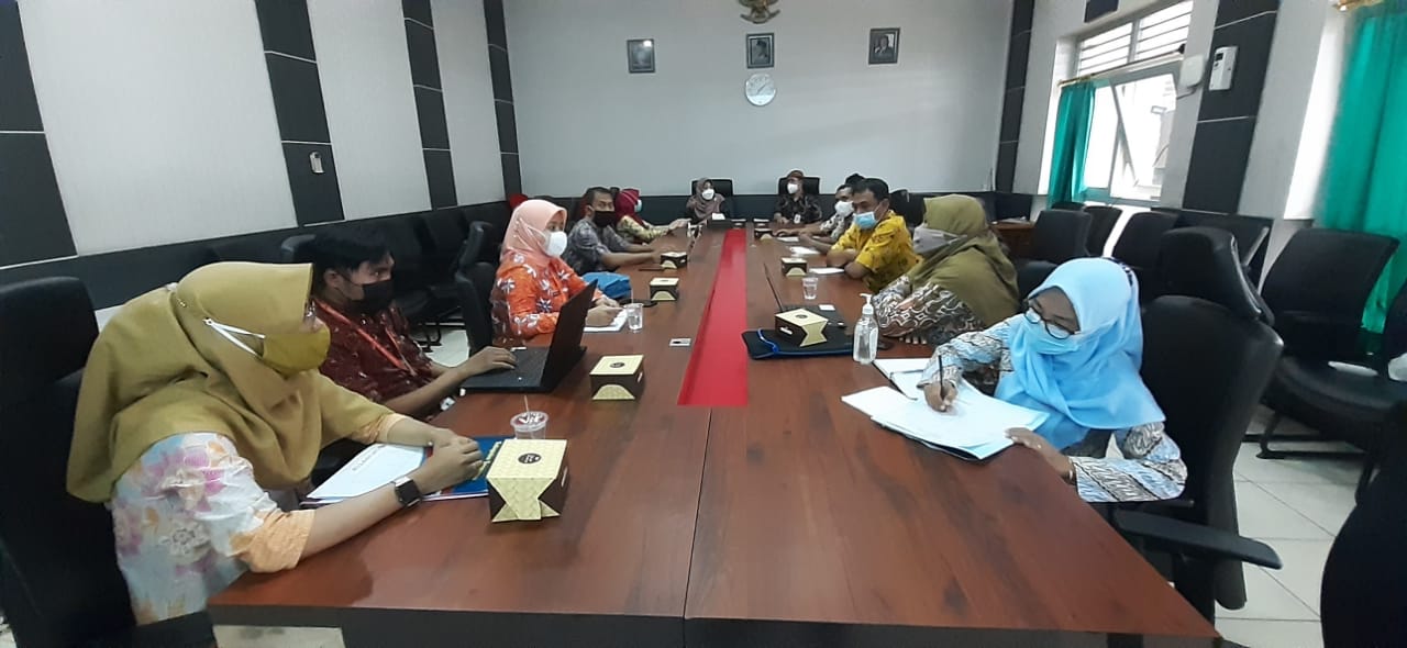 DPMPTSP Kab. Banyumas Meghadiri Rapat Checking Terakhir Data Dukung SPBE 2021 di Ruang Rapat Wakil Bupati Banyumas