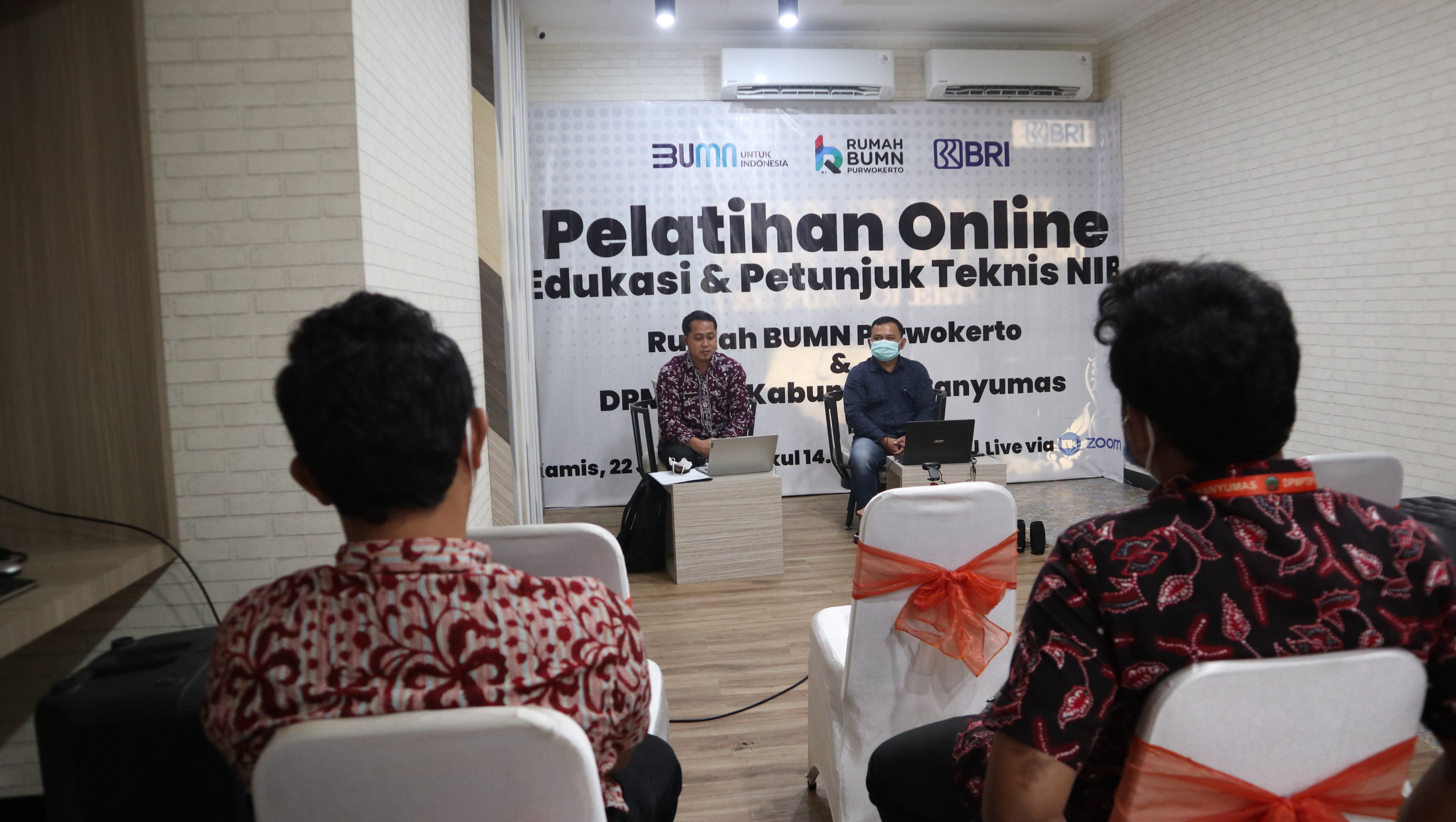 DPMPTSP Banyumas Menjadi Pemateri Pelatihan Online Edukasi & Petunjuk Teknis NIB