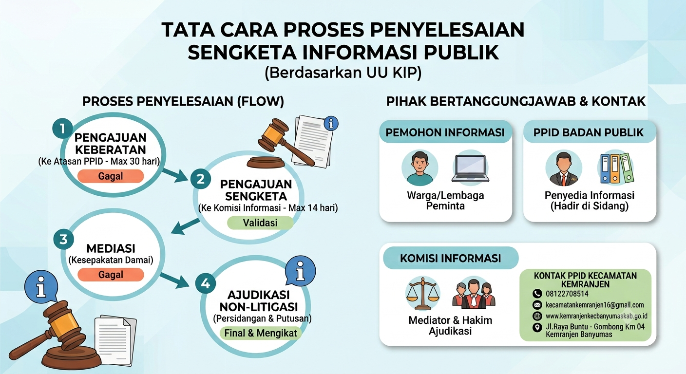 TATA CARA PENYELESAIAN SENGKETA INFORMASI PUBLIK