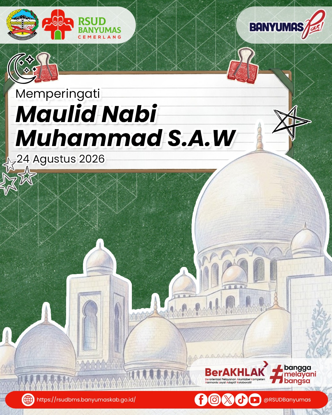 Hari Maulid Nabi Muhammad S.A.W di Tahun 2026