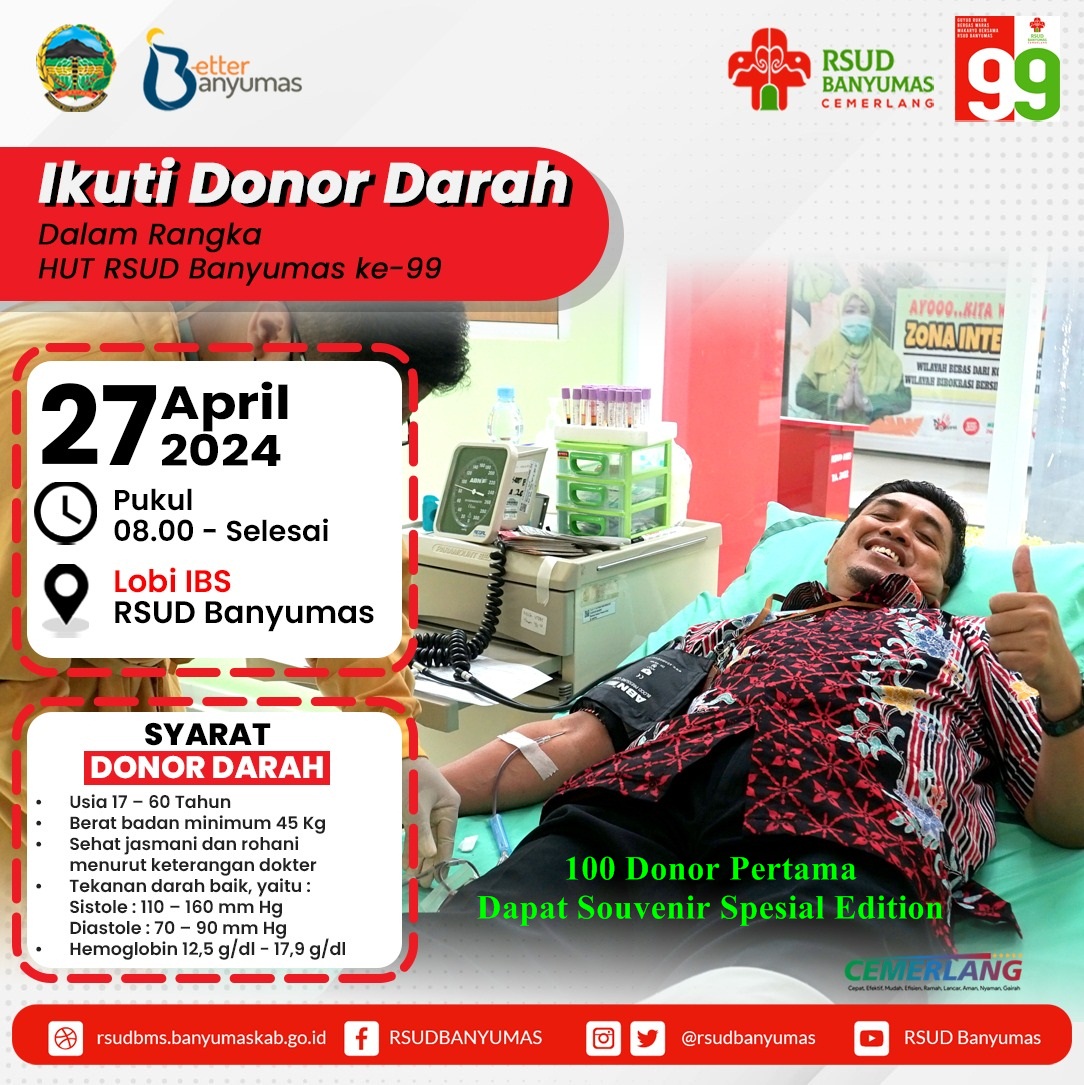 Yup ... Donor Darah di RSUD Banyumas