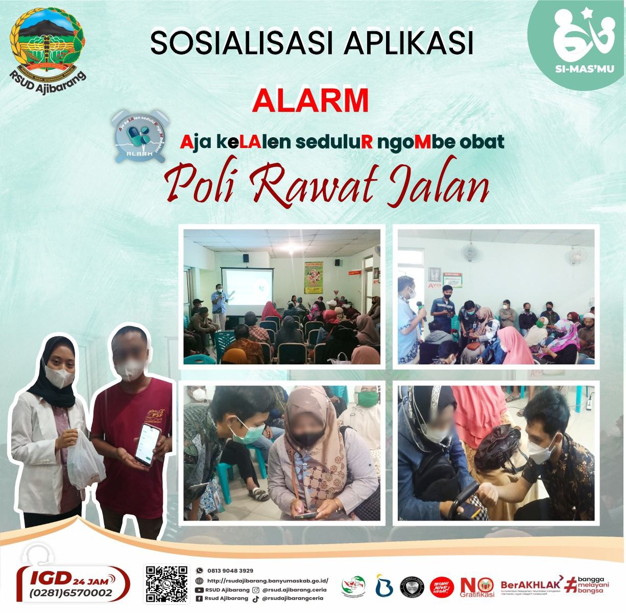 SOSIALISASI ALARM DI RAWAT JALAN || AJA KLALEN SEDULUR NGOMBE OBAT