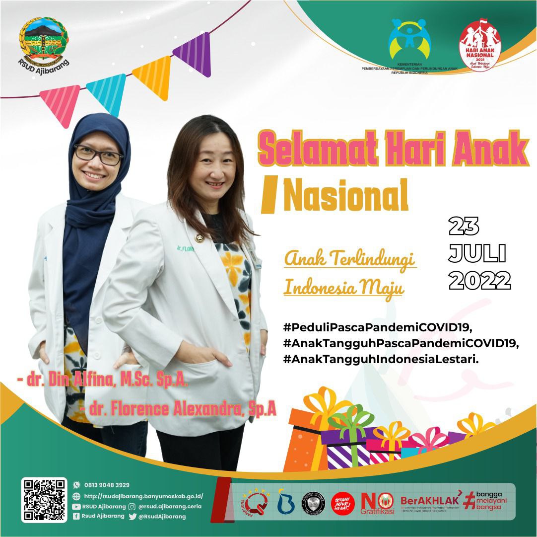 SELAMAT HARI ANAK NASIONAL 23 JULI 2022 II ANAK TERLINDUNGI, INDONESIA MAJU