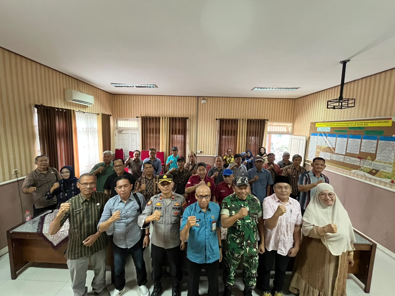 Rapat Koordinasi FKDM Perkuat Sinergi Menjaga Kamtibmas di Purwokerto Selatan